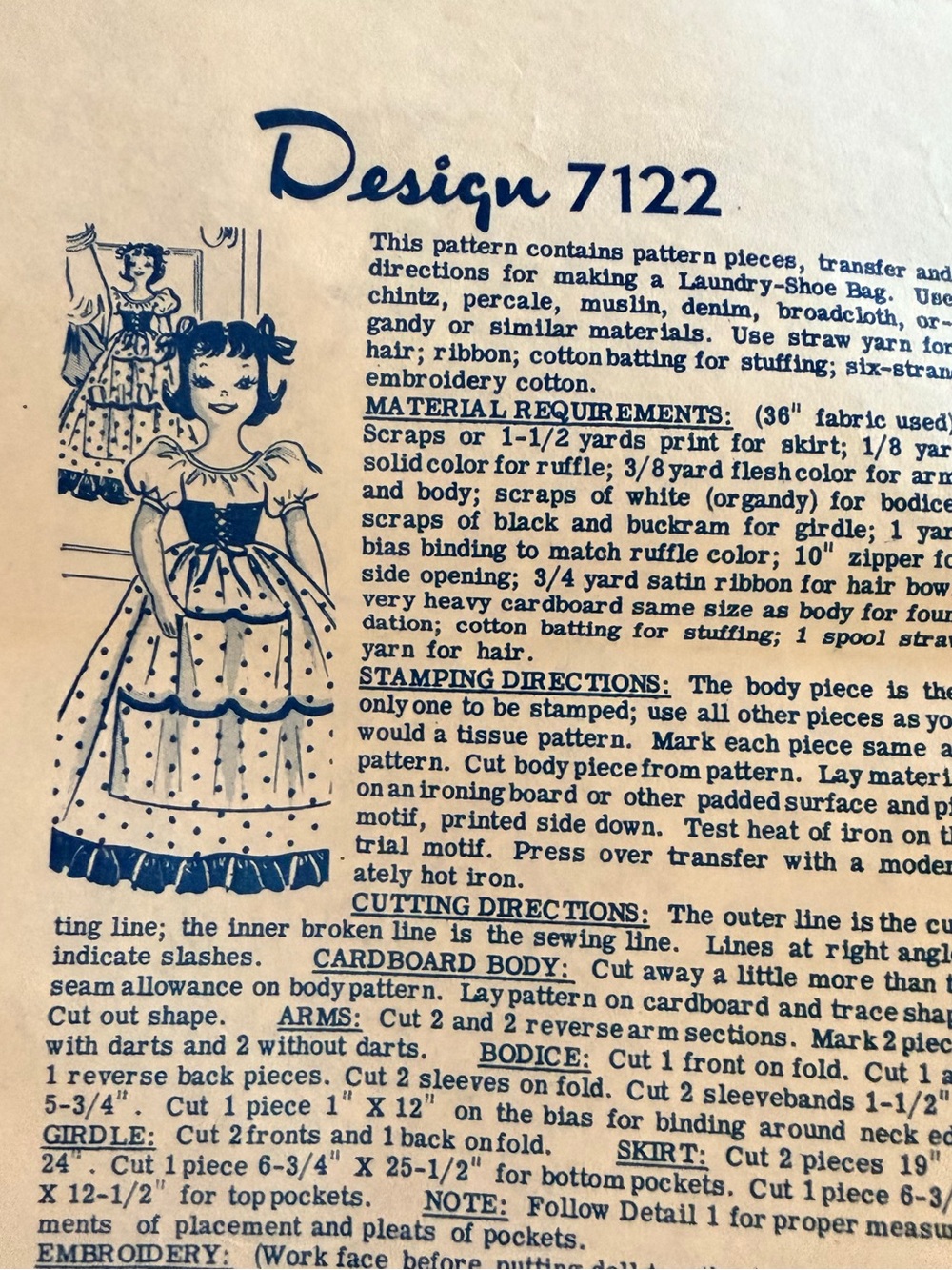 Vintage Needlecraft Pattern From 1957 - Picture 7 of 9